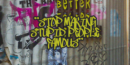 Pigame Graffiti Font Poster 5