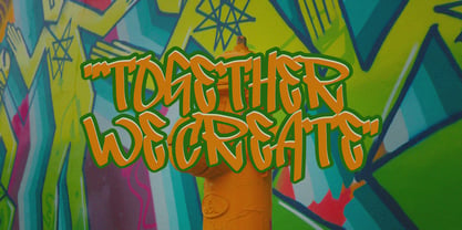 Pigame Graffiti Font Poster 2