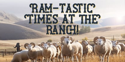 Ram Ranch Font Poster 4