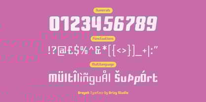 Broyek Font Poster 6