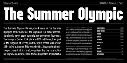 Octagonica Font Poster 4