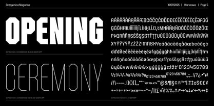Octagonica Font Poster 5