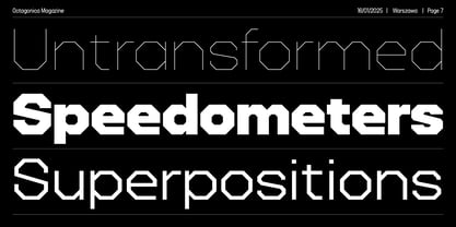 Octagonica Font Poster 7