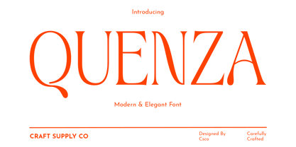 Quenza Font Poster 1