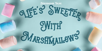 Marshmallow Font Poster 4