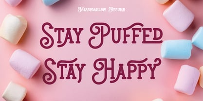 Marshmallow Font Poster 2