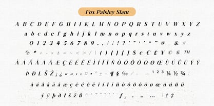 Fox Paisley Font Poster 10