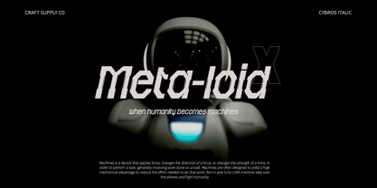 Cybros Font Poster 2