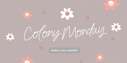 Whole Dating Font Poster 3