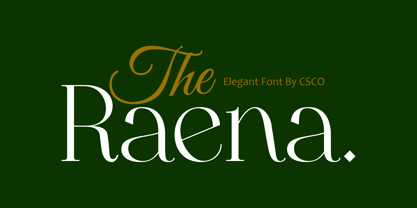 Raena Font Poster 1