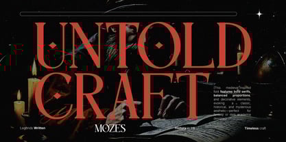 Mozes Font Poster 2