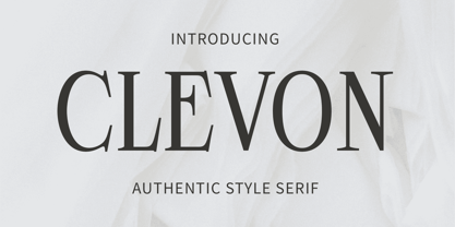 Clevon Font Poster 1