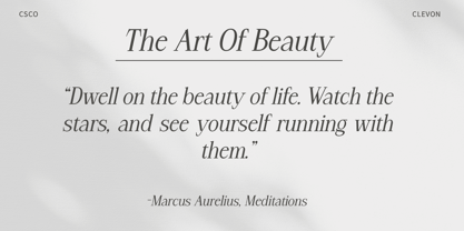 Clevon Font Poster 2