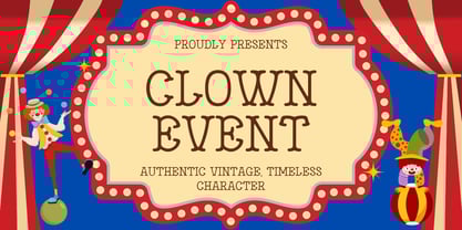 Clown Event Font Poster 1