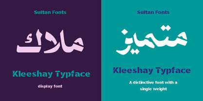 SF Kleeshay Font Poster 2