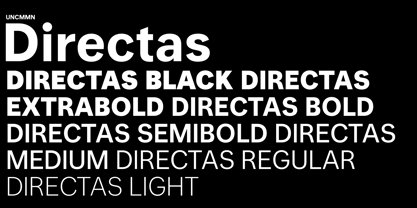 UNCMMN Directas Font Poster 13