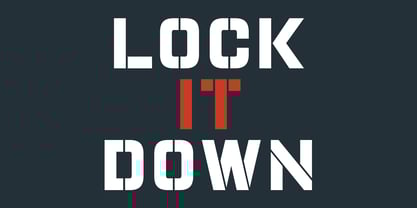 Double Dagger Font Poster 9