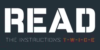 Double Dagger Font Poster 3