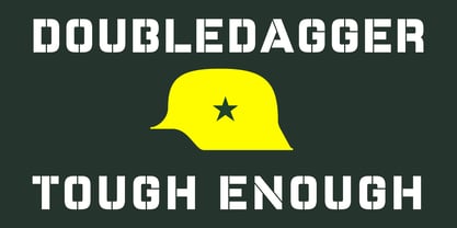Double Dagger Font Poster 1
