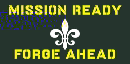 Double Dagger Font Poster 7