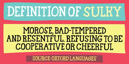 Sulky Smile Font Poster 3