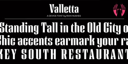 Valletta Font Poster 1