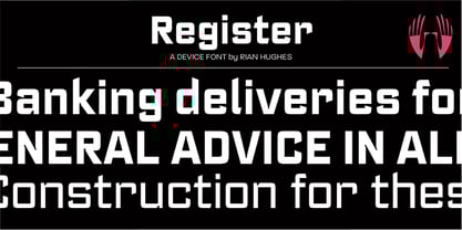 Register Font Poster 1