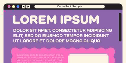 Como Font Poster 10