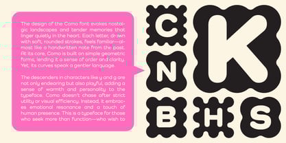 Como Font Poster 3