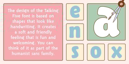 Talking Five Font Poster 2