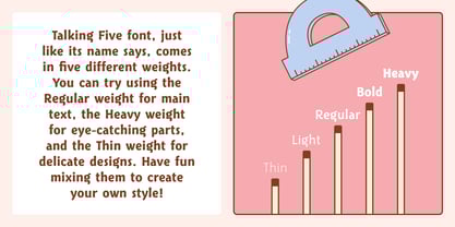 Talking Five Font Poster 10