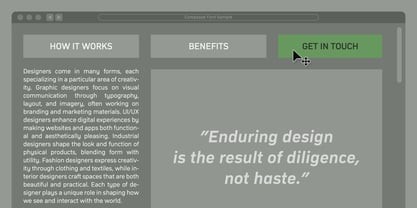 Compasse Font Poster 9