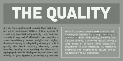 Compasse Font Poster 7