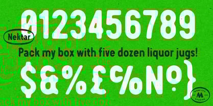 Nektar Font Poster 3