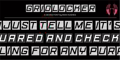 Gridlocker Font Poster 1