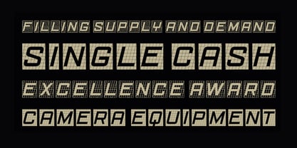 Gridlocker Font Poster 5