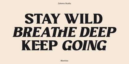 Blankies Font Poster 2