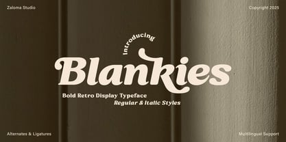 Blankies Font Poster 1