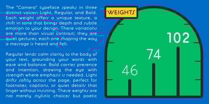 Camera Font Poster 4