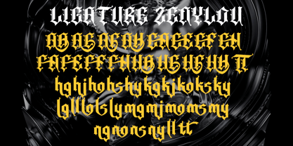 Zenylou Blackletter Font Poster 9