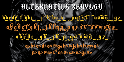 Zenylou Blackletter Font Poster 7