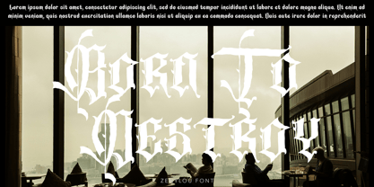 Zenylou Blackletter Font Poster 10