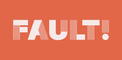 Fault Font Poster 1