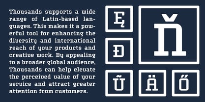 Thousands Font Poster 8