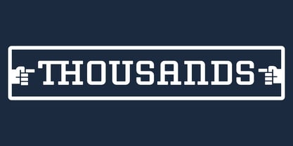 Thousands Font Poster 1