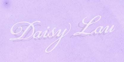 Daisy  Lau Font Poster 1