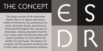 Amsterdam Modern Font Poster 2