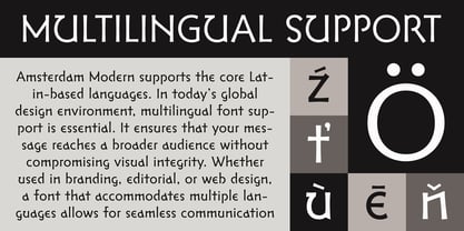 Amsterdam Modern Font Poster 4