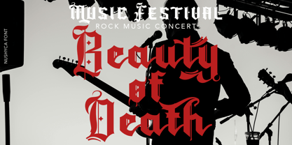 Nushyca Font Poster 2