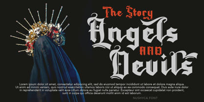 Nushyca Font Poster 10